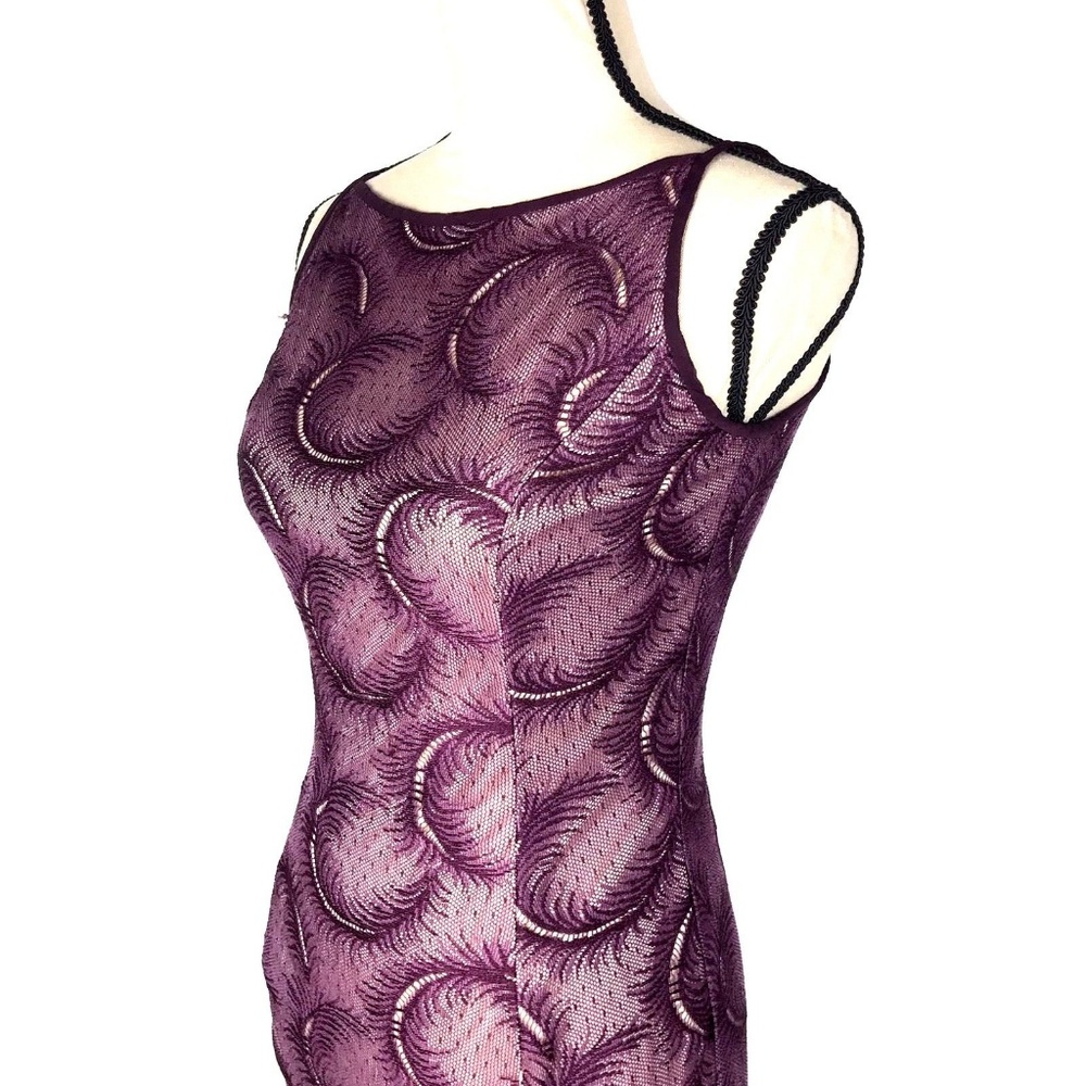 90’s Vintage Homecoming Dress Womens 0-2 Long Lace - Picture 5 of 8